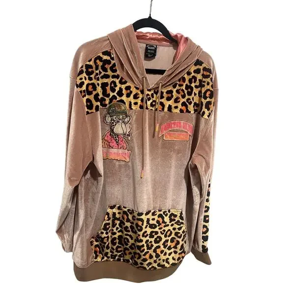 Death Row Records "Dr. Bombay" Fleece Hoodie Sz. 3XL/3TG - Picture 1 of 3